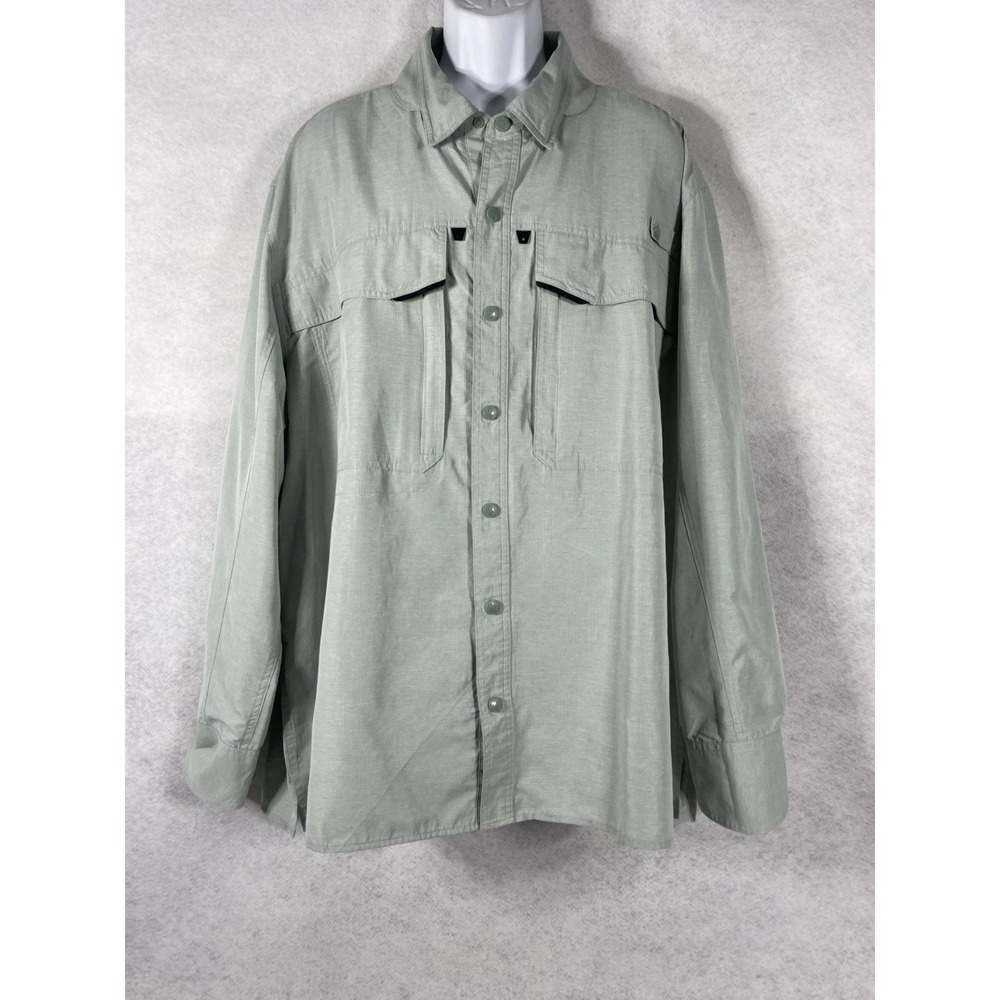 Alaskan Hardgear Shirt Men 3XL Duluth Vented Fishing Button Up Long Sleeve